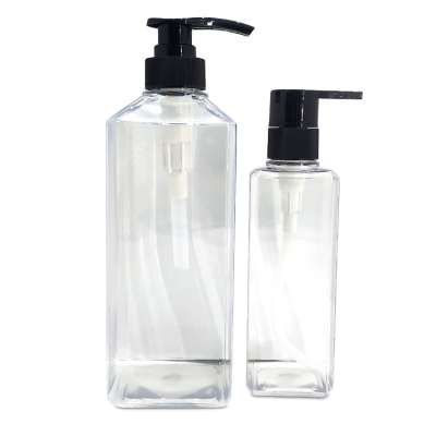 150ml 200ml 500ml Factory Price Custom Multi Type PET Cosmetic Packing Plastic Shampoo Bottles with Lotion Pump Cap