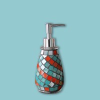 2019 new product Glass mosaic bathroom accessories set/ Shower gel Shampoo Bottle